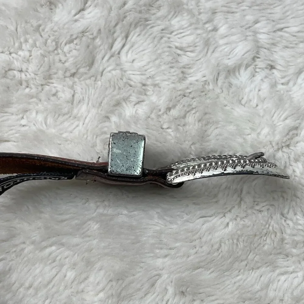 Vintage Brighton Women's Brown Leather Belt Size Medium
